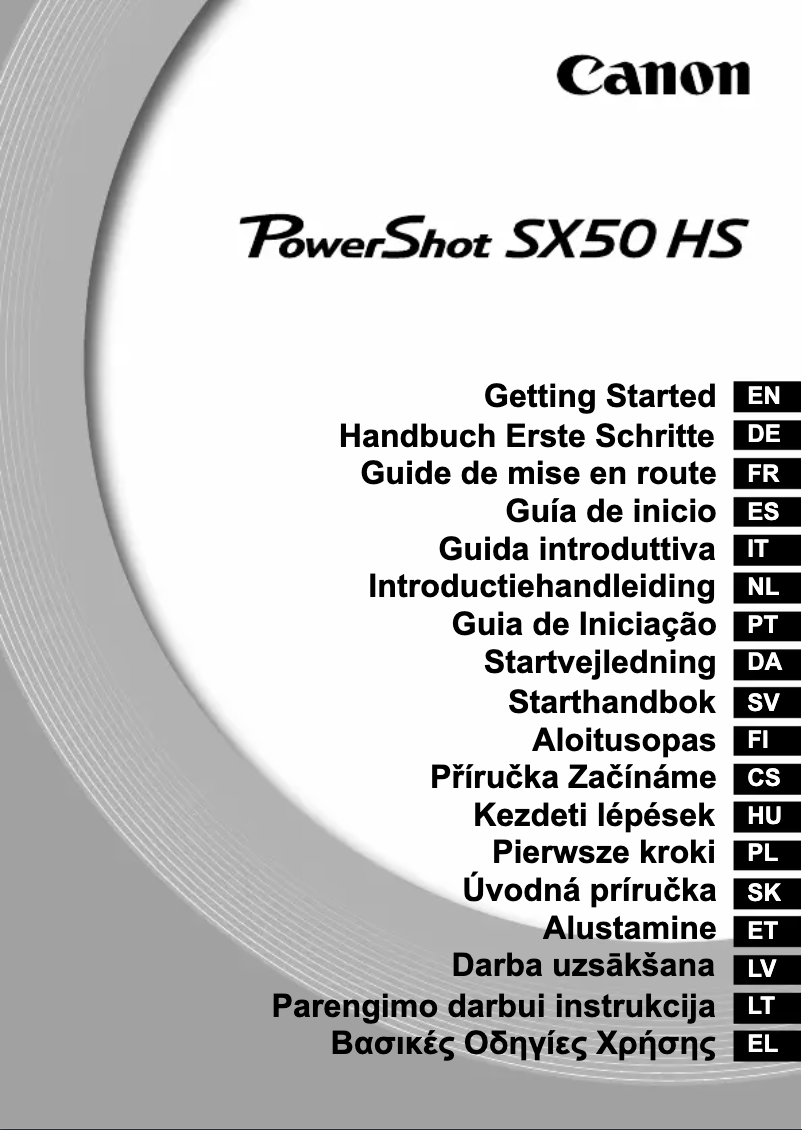 Page 1 de la notice Manuel utilisateur Canon PowerShot SX50 HS