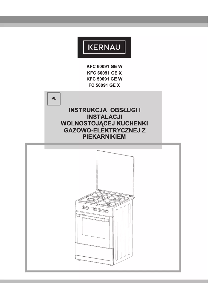 Page 1 of the manual User Manual Kernau FC 50091 GE X