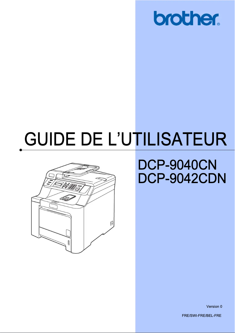 Page n°1 - Manuel utilisateur Brother DCP-9042CDN