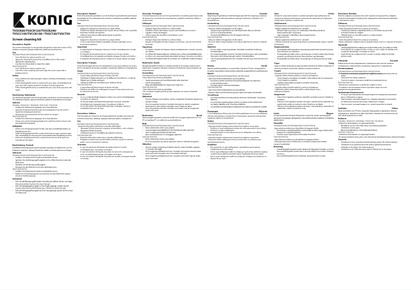 Page 1 de la notice Manuel utilisateur Konig TVSCK60