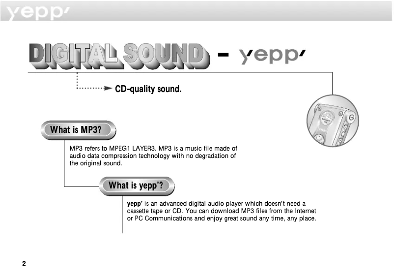 Page 1 de la notice Manuel utilisateur Samsung YP-NDU
