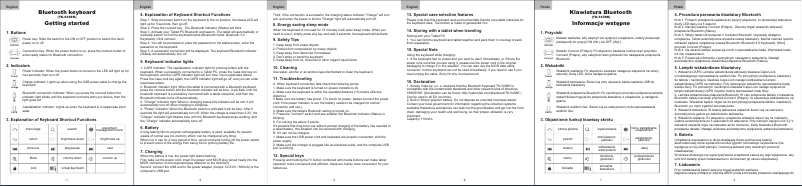 Image de la première page du manuel de l'appareil TK-543Bk