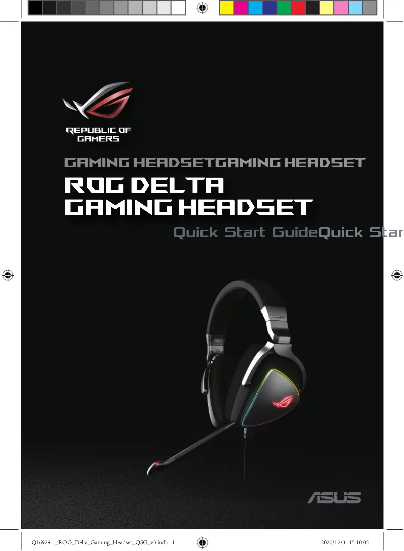 Page 1 de la notice Manuel utilisateur Asus ROG Delta