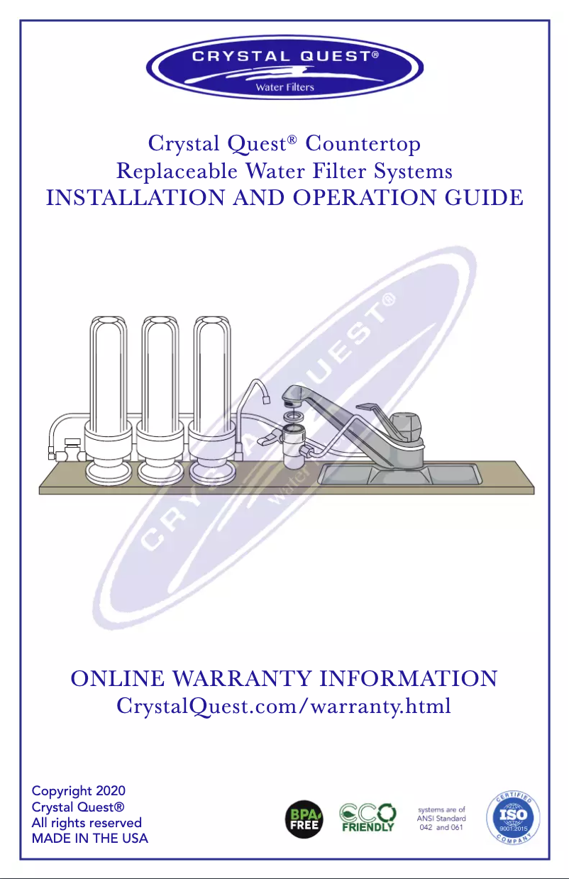 Image de la première page du manuel de l'appareil CQE-CT-00180