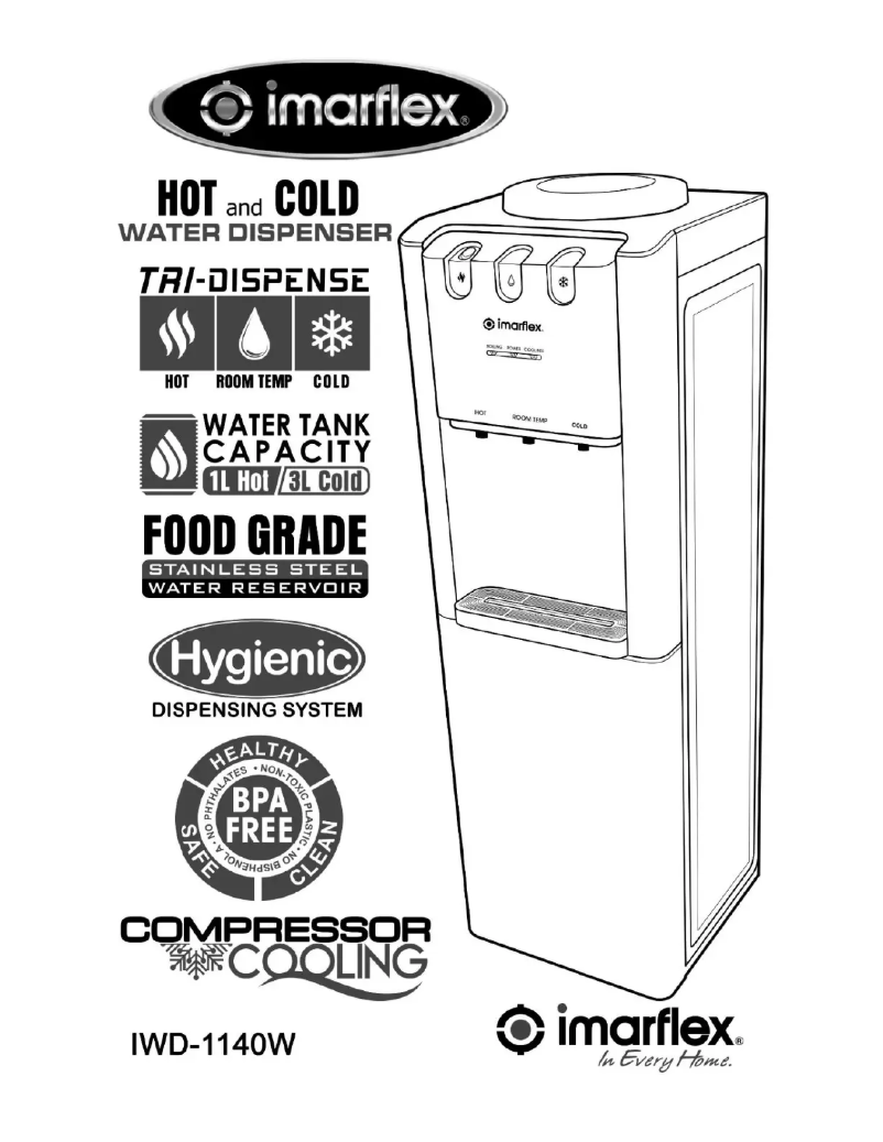Page 1 de la notice Manuel utilisateur Imarflex IWD-1140W
