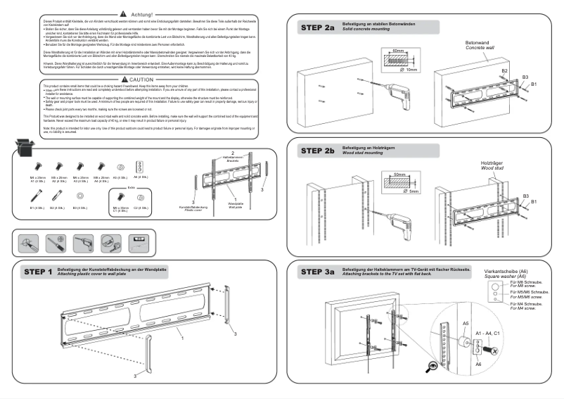 Page n°1 - Manuel utilisateur TechniSat TechniMount SLIM