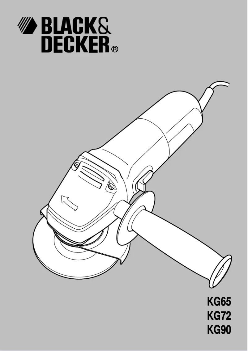 Page n°1 - Manuel utilisateur Black & Decker KG72