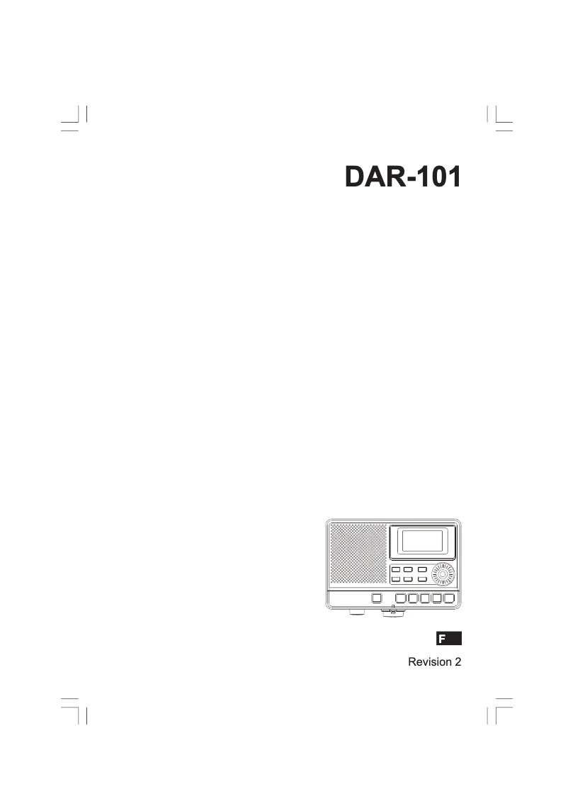 Page n°1 - Manuel utilisateur Sangean DAR-101