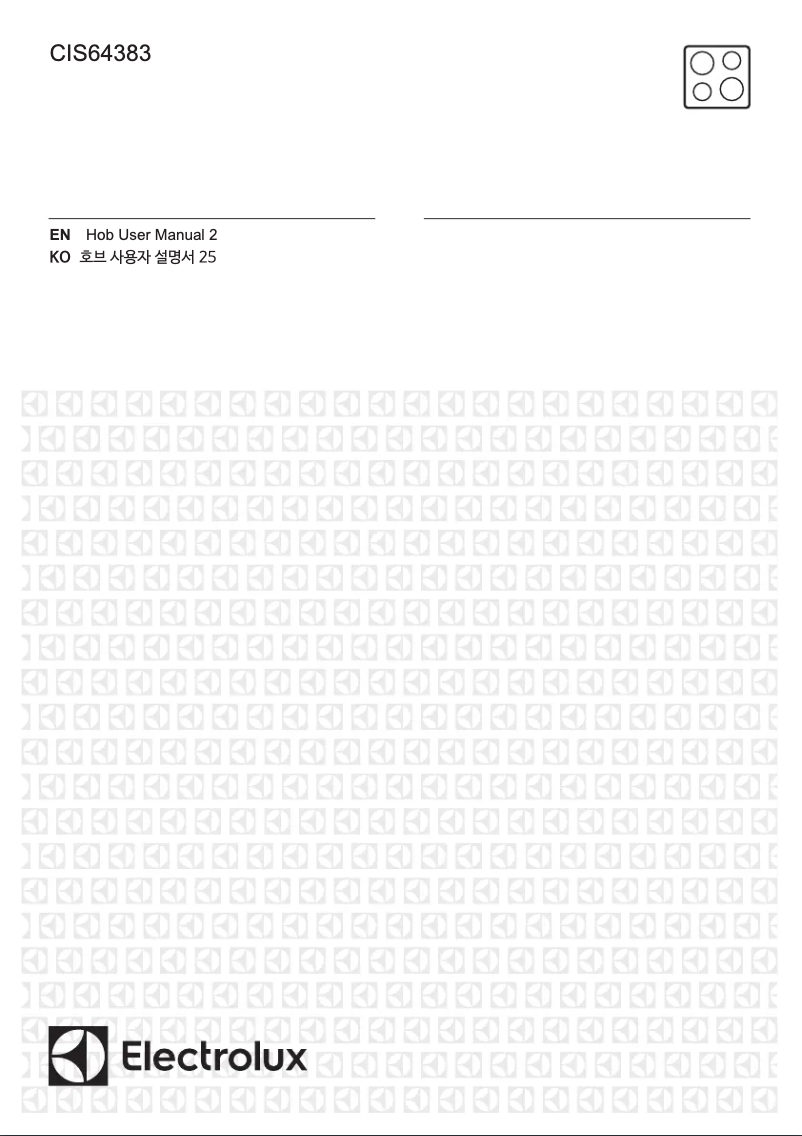 Page 1 de la notice Manuel utilisateur Electrolux CIS64383