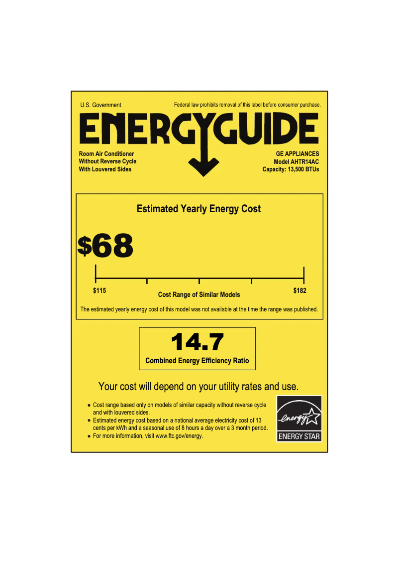 Image de la première page du manuel de l'appareil Profile AHTR14AC