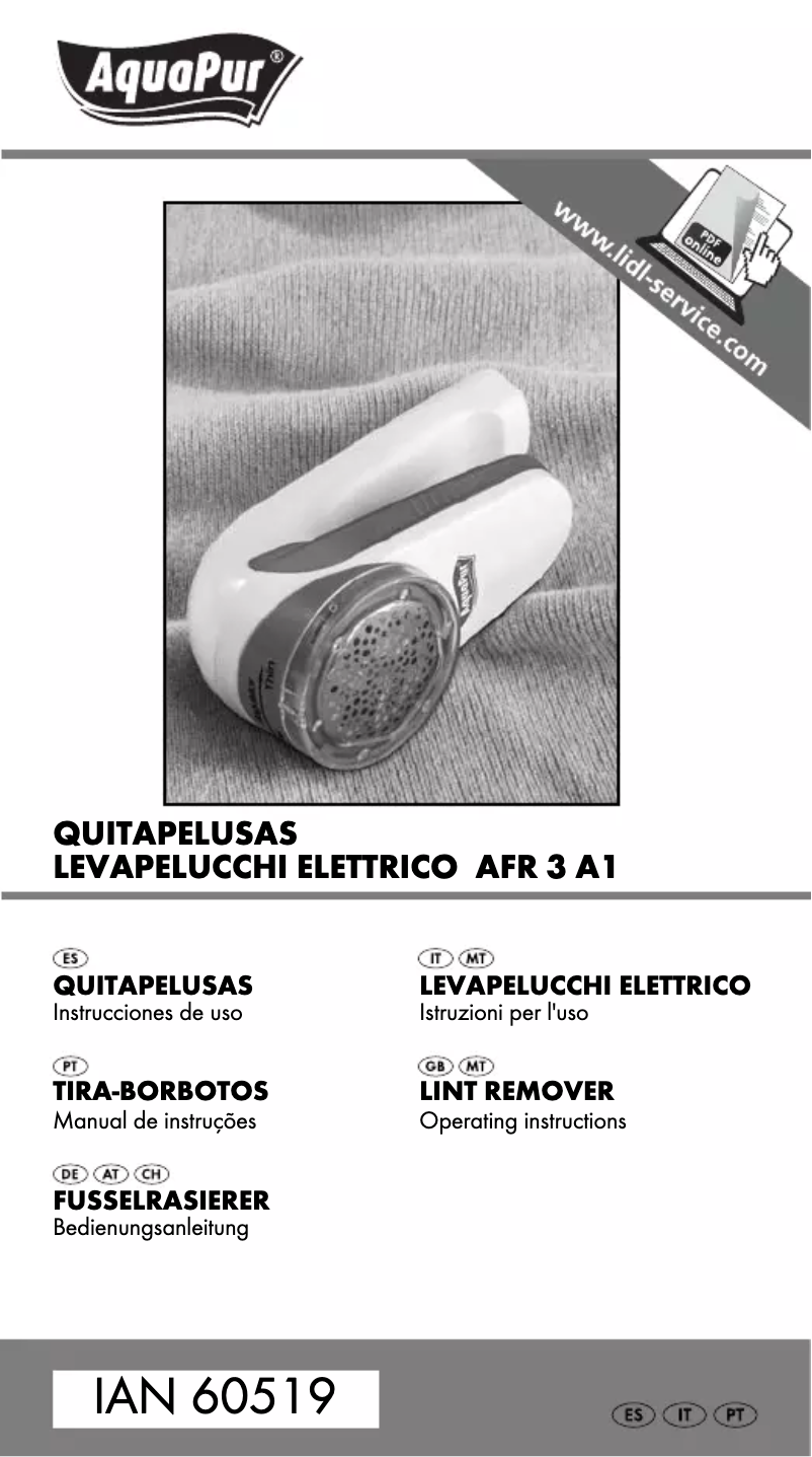 Image de la première page du manuel de l'appareil AFR 3 A1