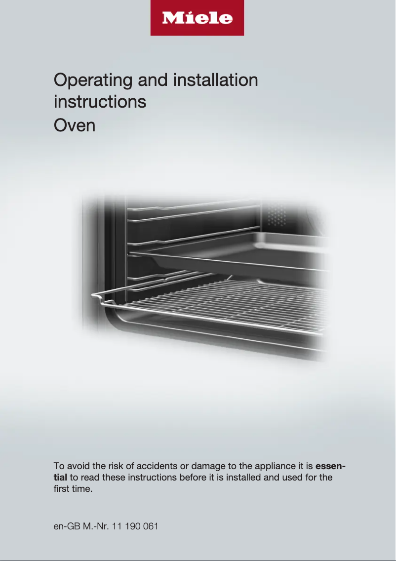 Page n°1 - Guide d'installation Miele H 6880-2 BP