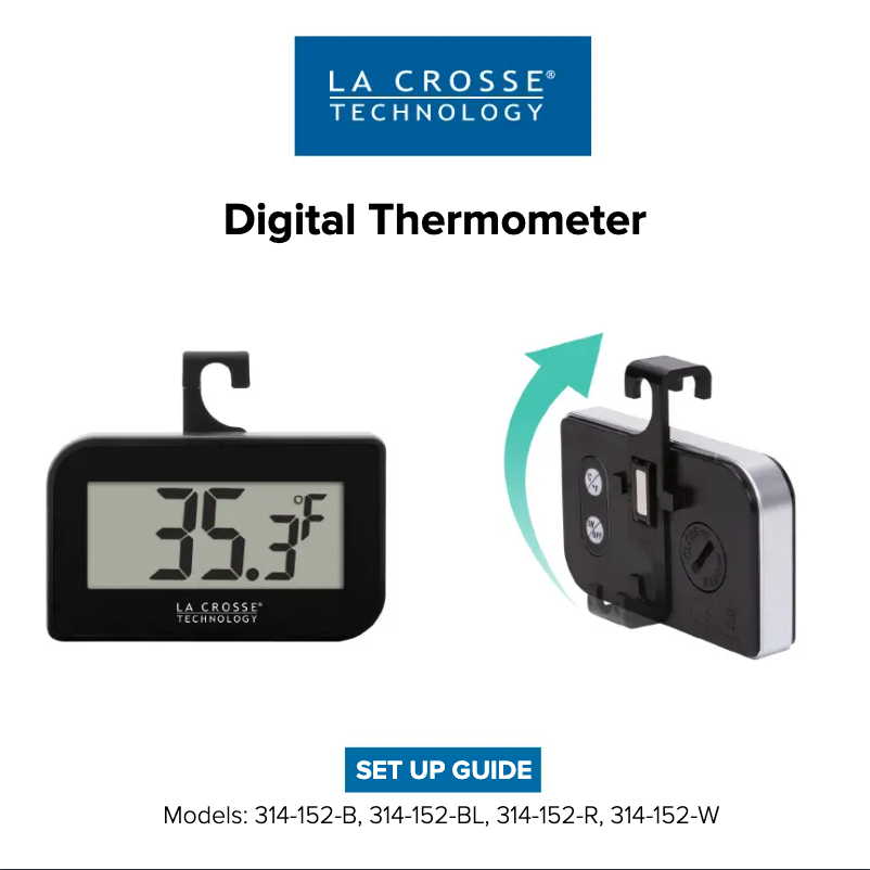 Page 1 de la notice Manuel utilisateur La Crosse Technology 314-152-BL