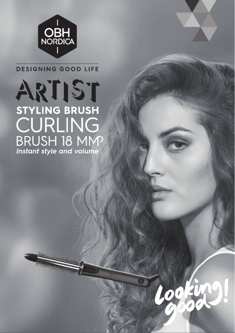 Page 1 de la notice Manuel utilisateur OBH Nordica Artist Curling Brush 5831
