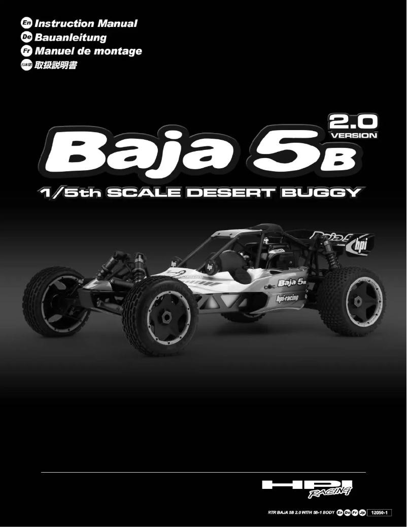 Page 1 de la notice Manuel utilisateur HPI Racing Baja 5B Desert Buggy