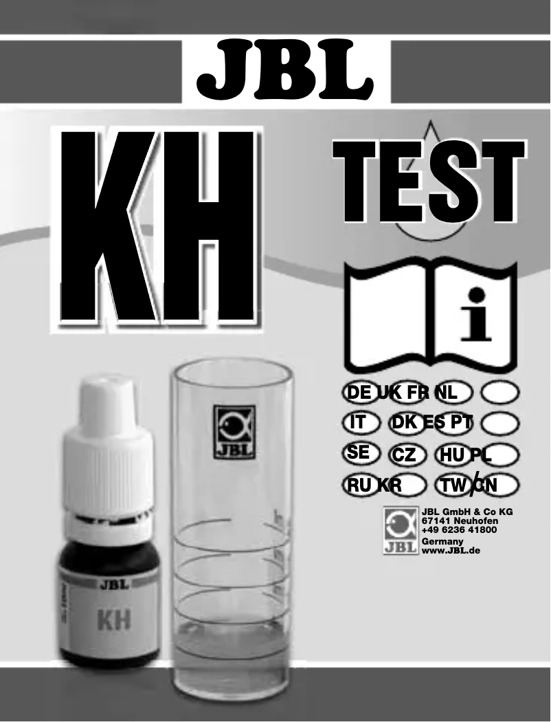 Page n°1 - Manuel utilisateur JBL KH Test