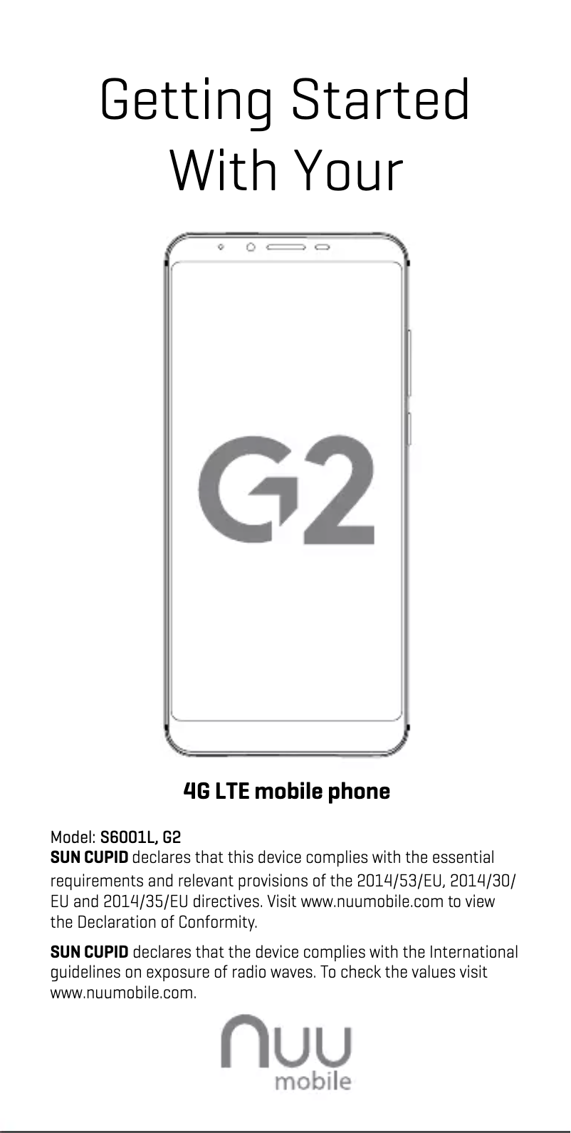Page 1 de la notice Manuel utilisateur NUU Mobile G2