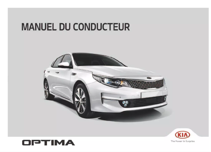 Page 1 de la notice Manuel utilisateur Kia Optima (2018)