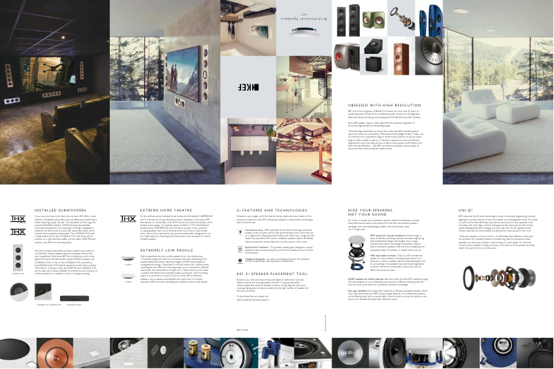 Page 1 de la notice Brochure KEF Ci200RR