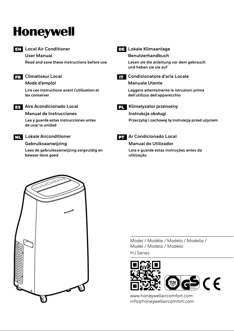 Página 1 del manual Manual de usuario Honeywell HJ14CESVWK