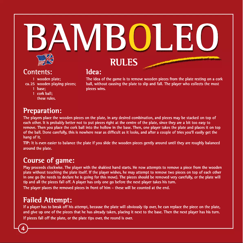 Page 1 de la notice Manuel utilisateur Zoch Bamboleo