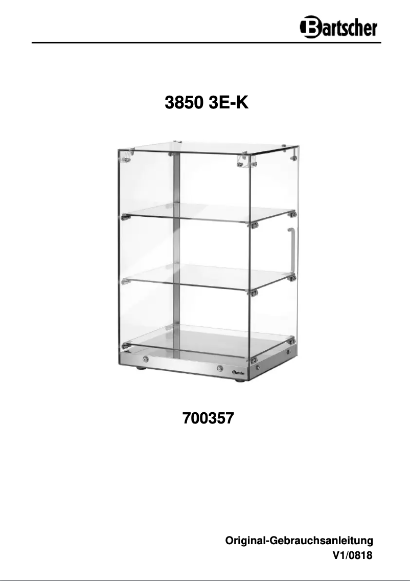 Image de la première page du manuel de l'appareil 3850 3E-K