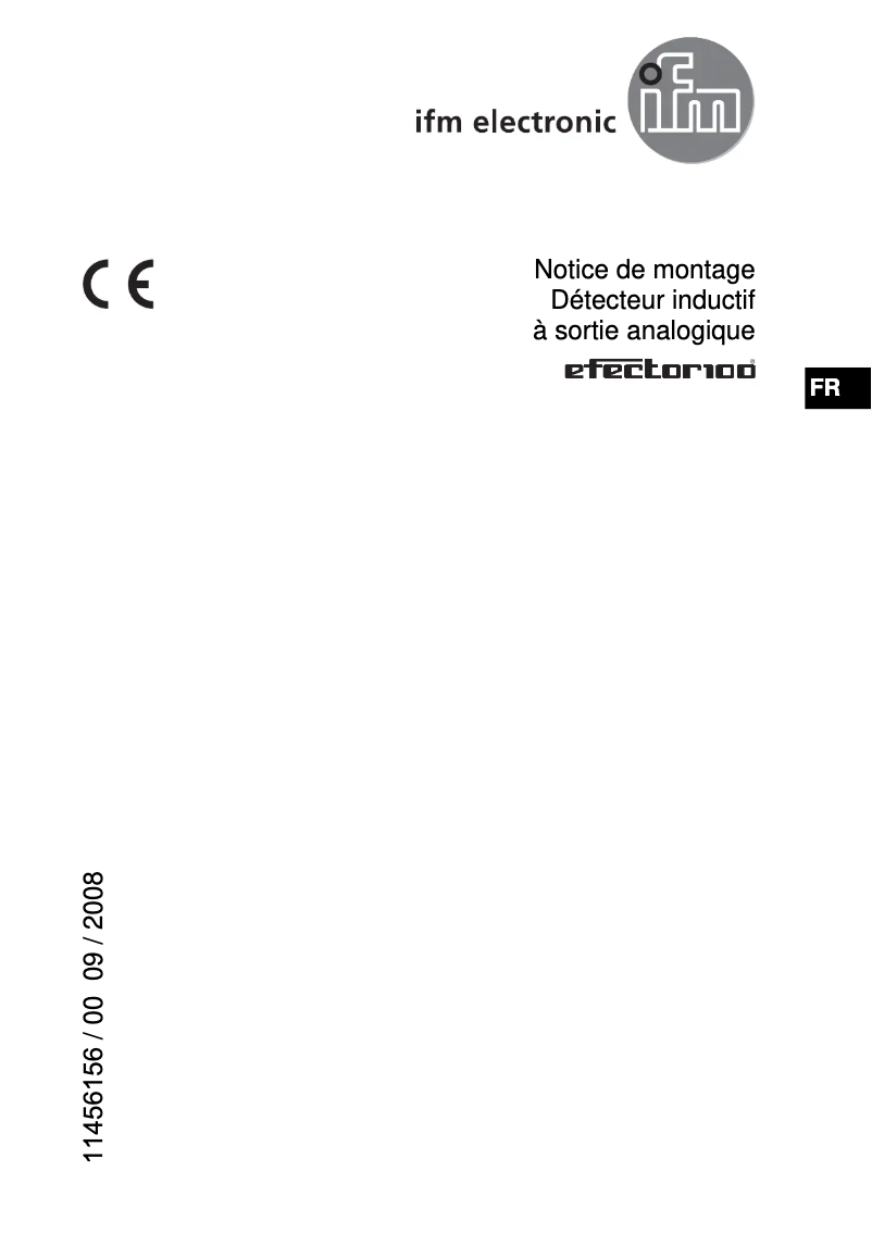 Page 1 de la notice Manuel utilisateur IFM II5916