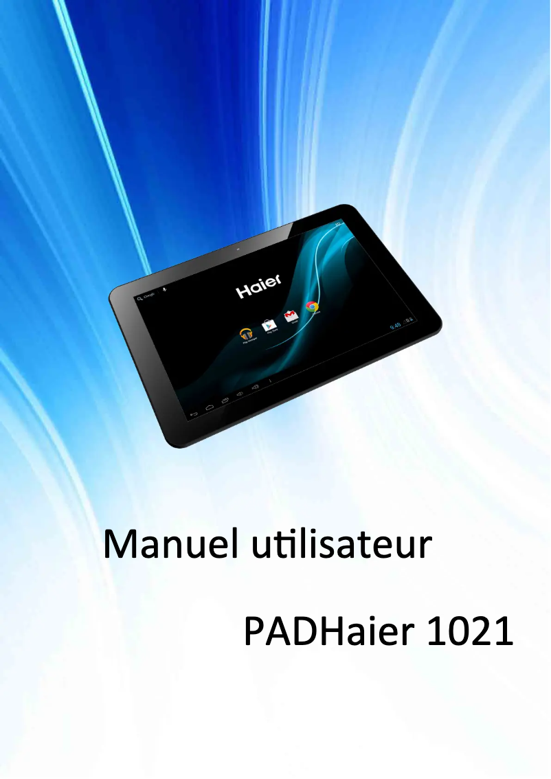 Image de la première page du manuel de l'appareil PAD 1021