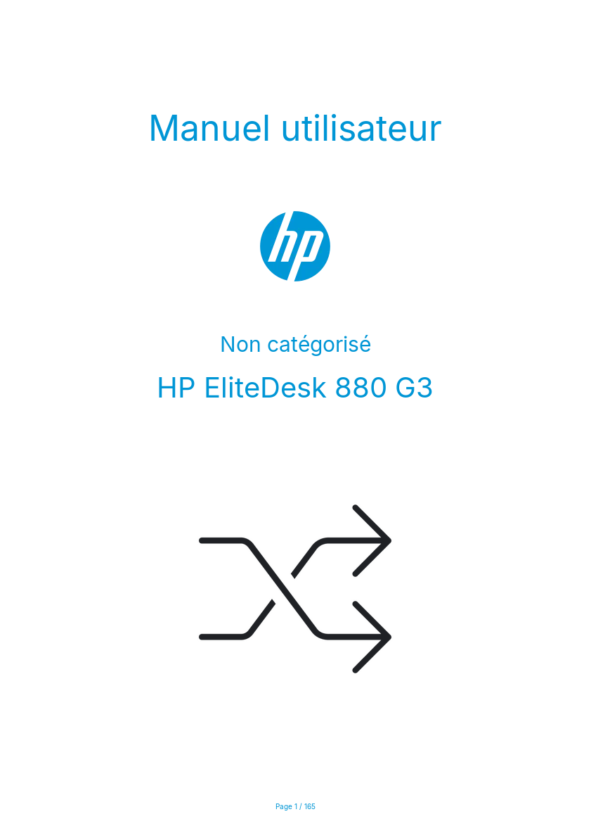 Page n°1 - Manuel utilisateur HP EliteDesk 880 G3