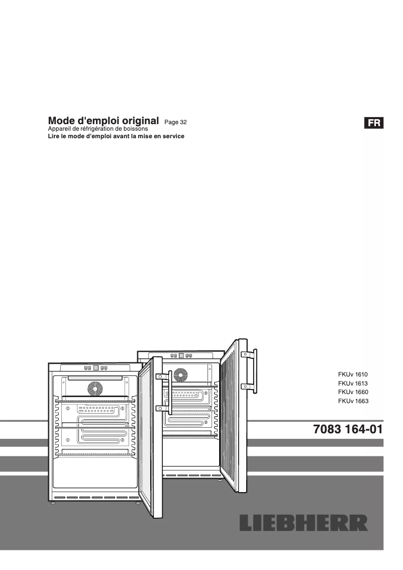 Page n°1 - Manuel utilisateur Liebherr FKUv 1610 Premium