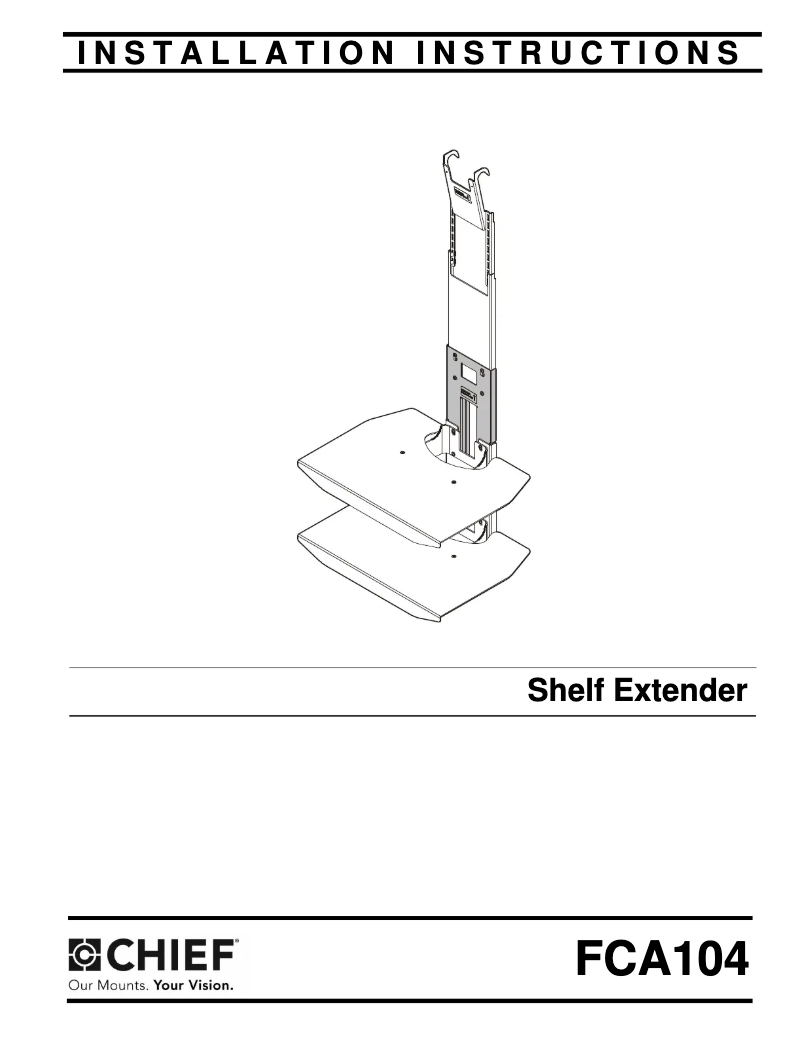 Page 1 de la notice Manuel utilisateur Chief FCA104