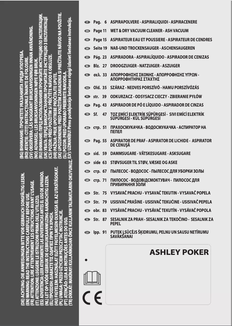 Image de la première page du manuel de l'appareil Poker