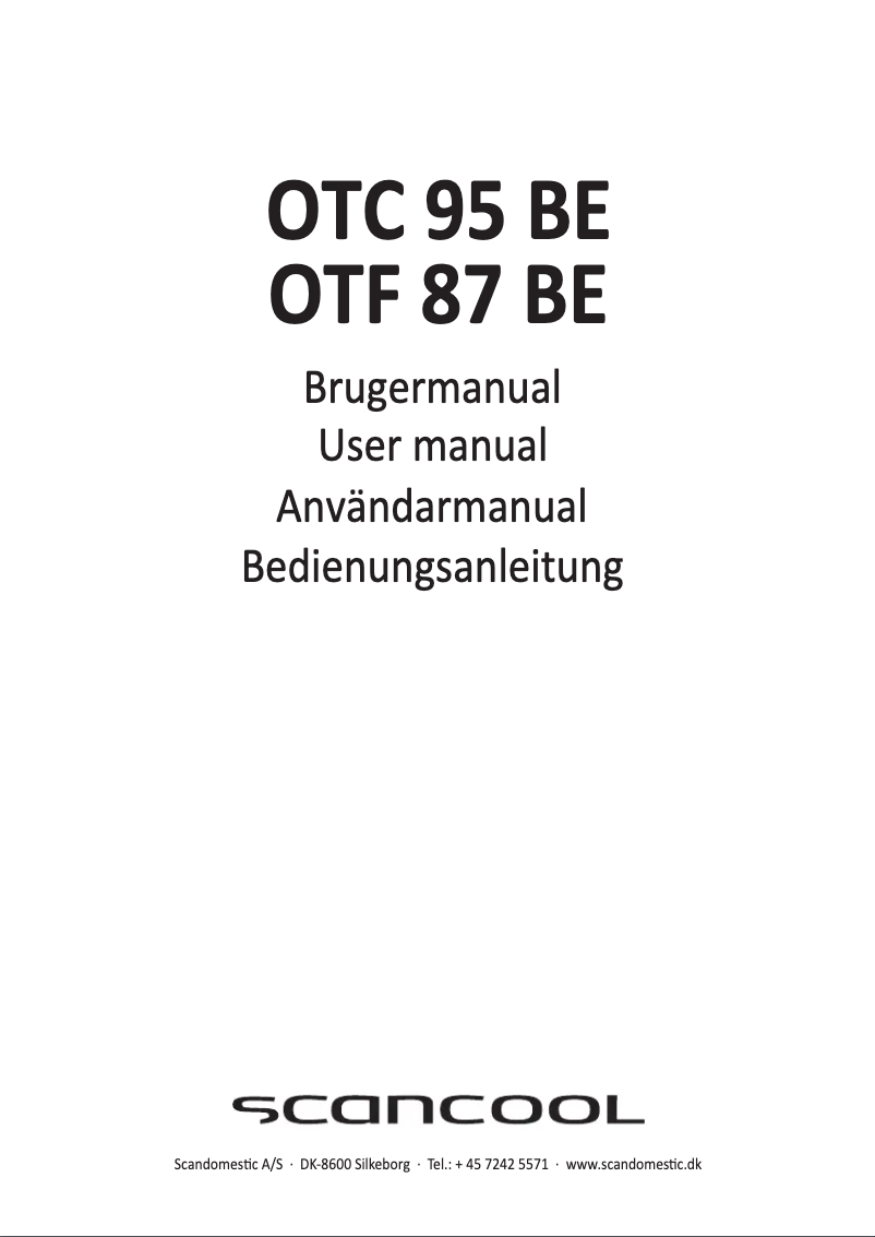 Page 1 de la notice Manuel utilisateur Scancool OTC 95 BE