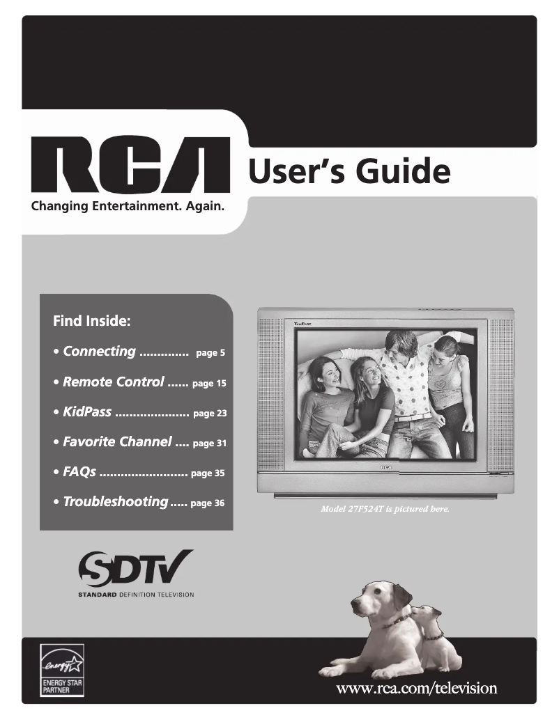 Page 1 de la notice Manuel utilisateur RCA 32V524T