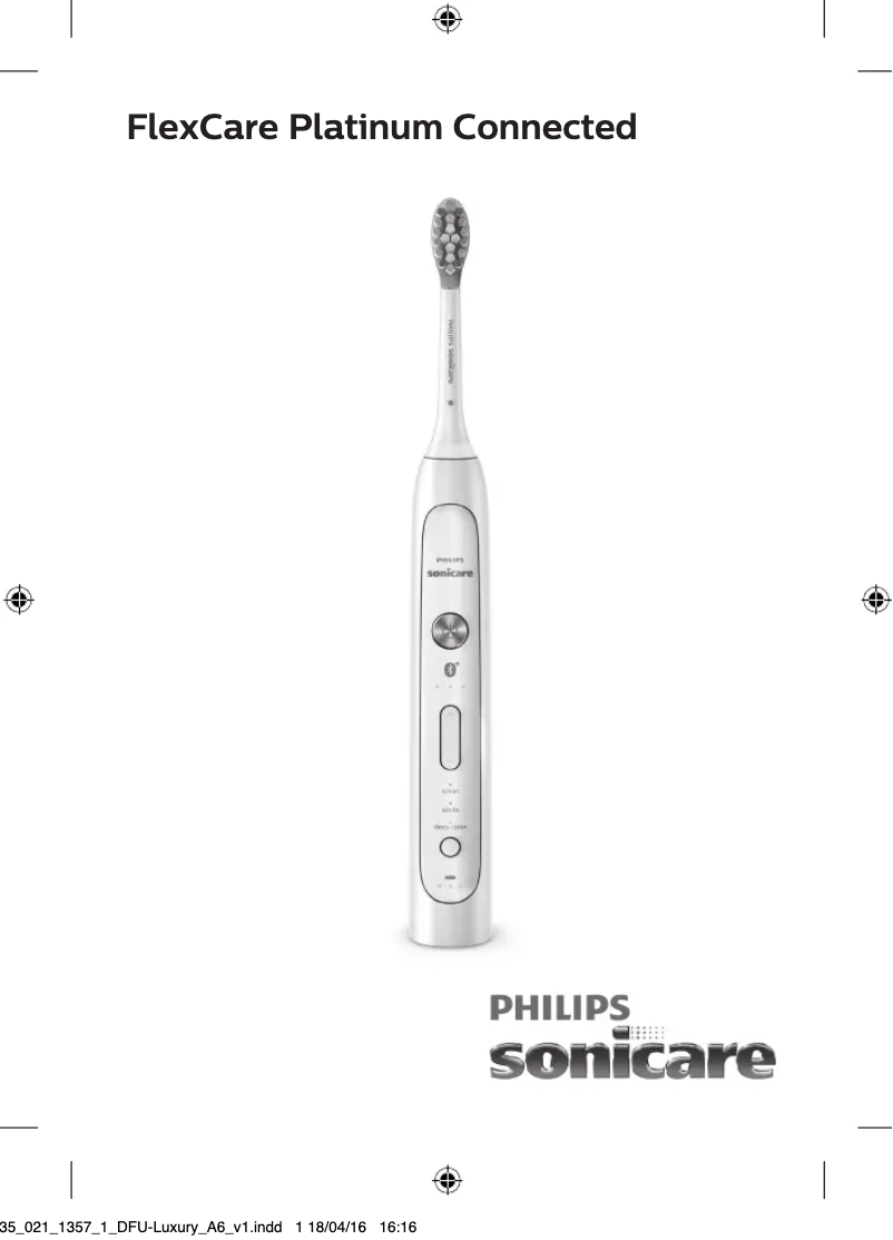 Page n°1 - Manuel utilisateur Philips Sonicare Flexcare Platinum Connected HX9191