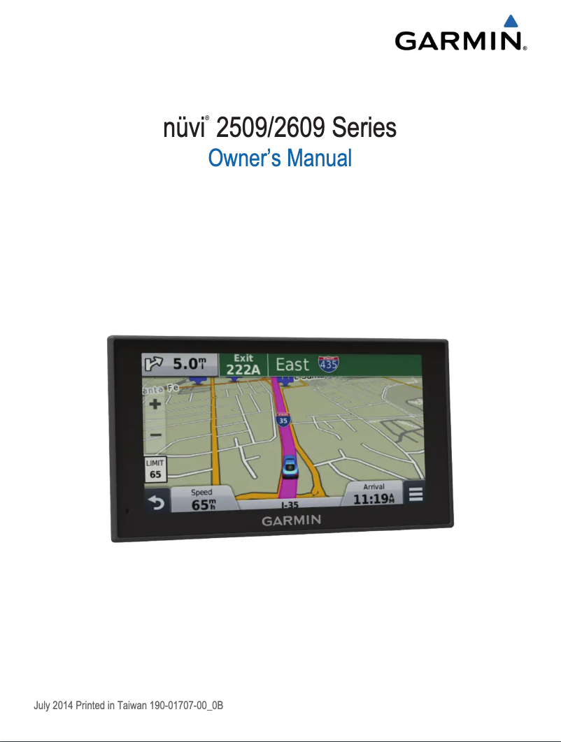 Page n°1 - Manuel utilisateur Garmin nuvi 2689