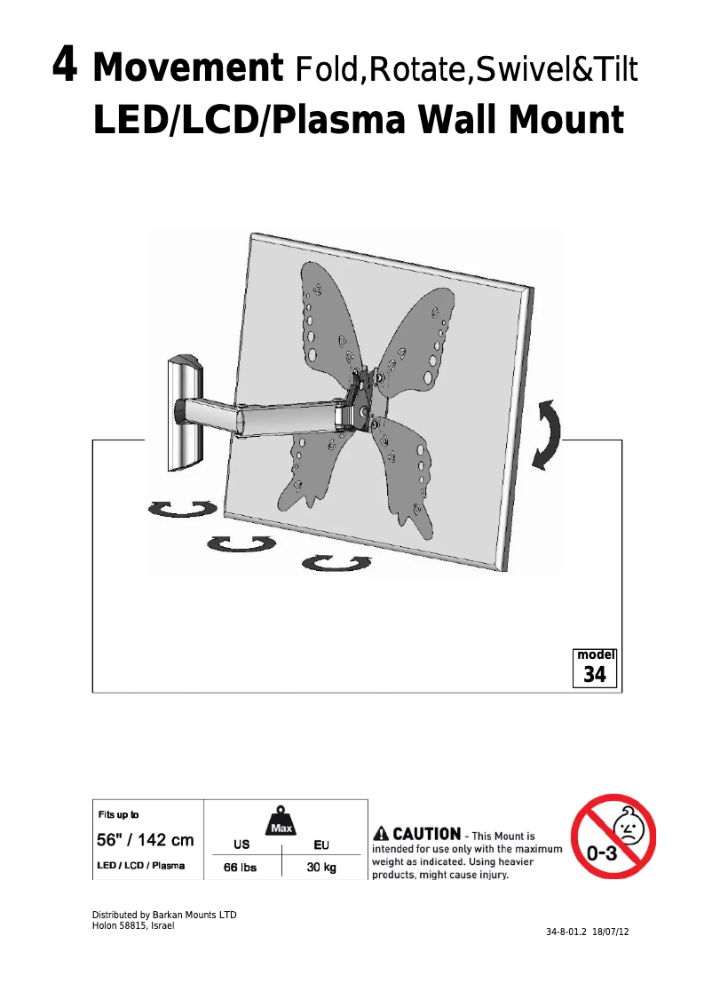 Page 1 de la notice Manuel utilisateur Barkan 34