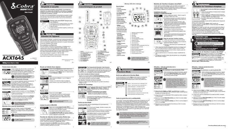 Image de la première page du manuel de l'appareil ACXT645