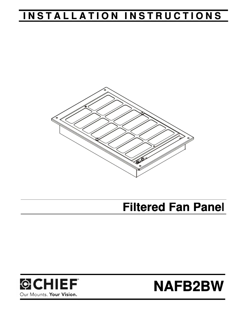 Page 1 de la notice Manuel utilisateur Chief NAFB2BW