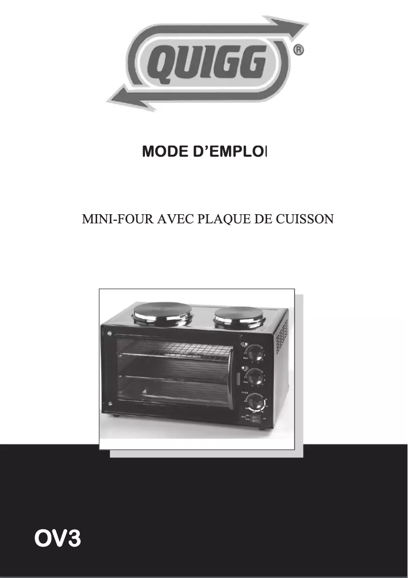 Image de la première page du manuel de l'appareil OV 3