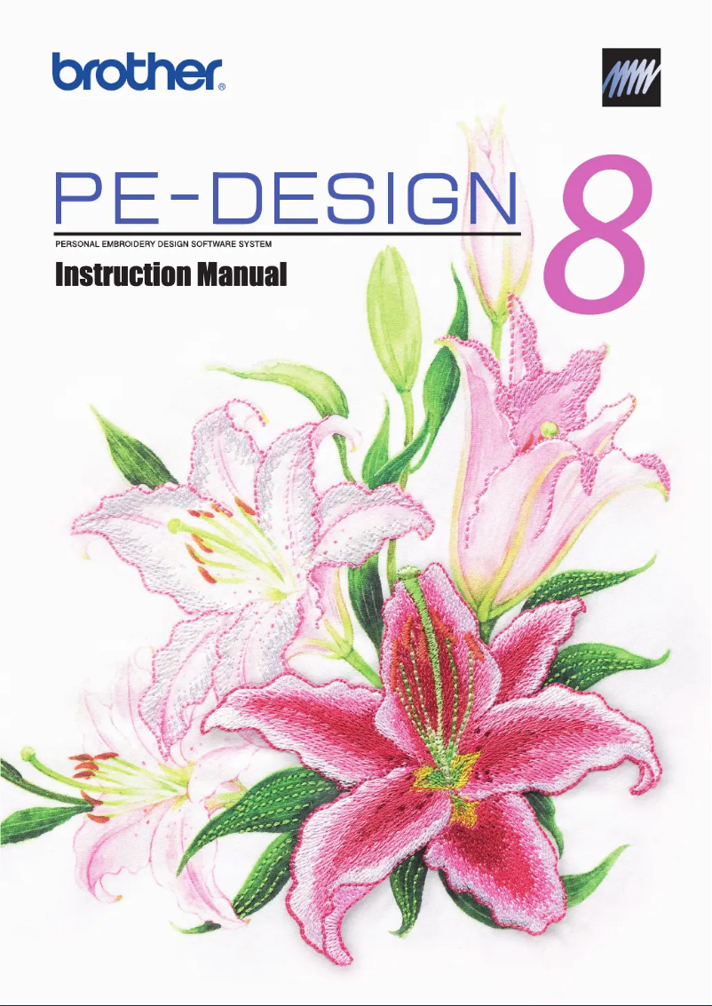 Page 1 of the manual User Manual Brother PE-Design 8