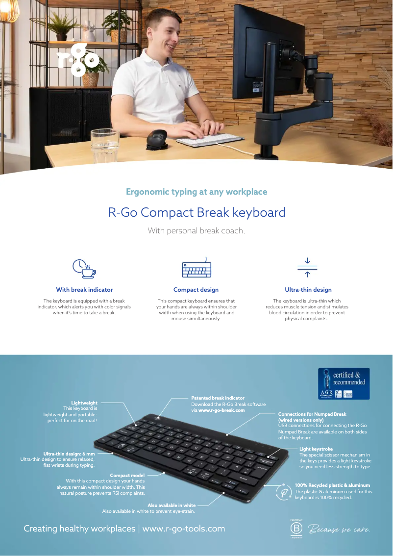 Page 1 de la notice Fiche technique R-Go Tools Compact Break