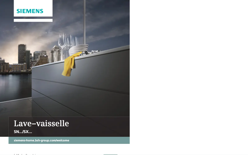 Page 1 de la notice Manuel utilisateur Siemens iQ300 SN736X02IH