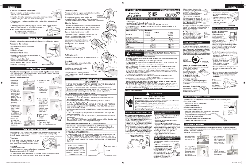 Image de la première page du manuel de l'appareil AS8818A
