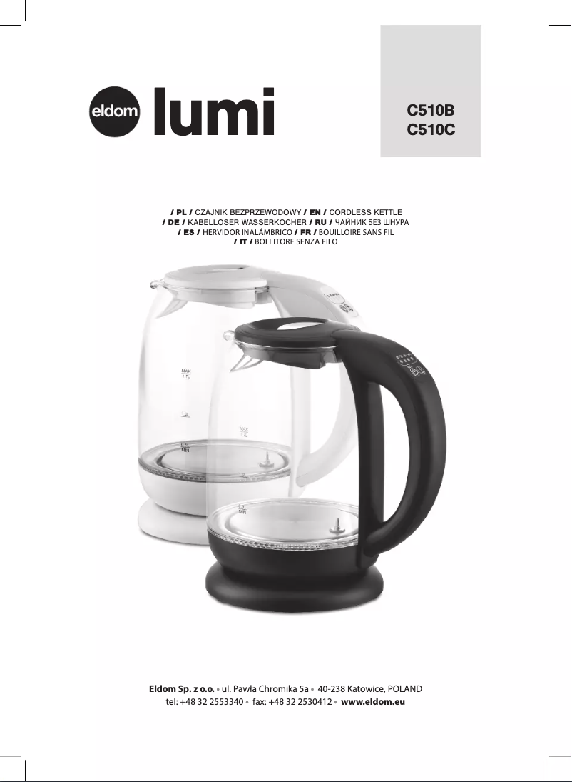 Image de la première page du manuel de l'appareil Lumi C510B