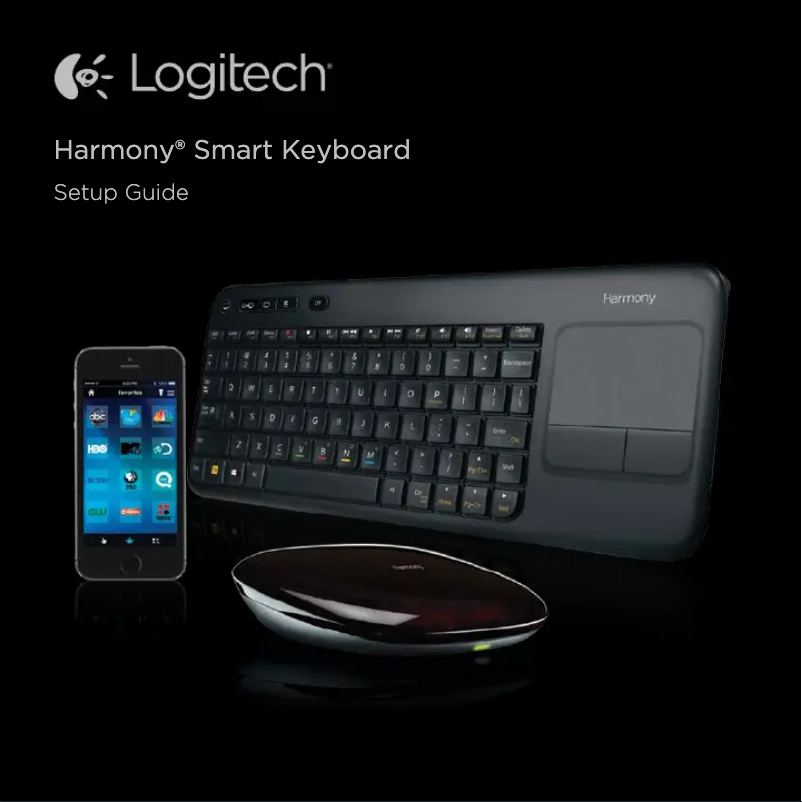 Página 1 del manual Manual de usuario Logitech Harmony Smart Keyboard