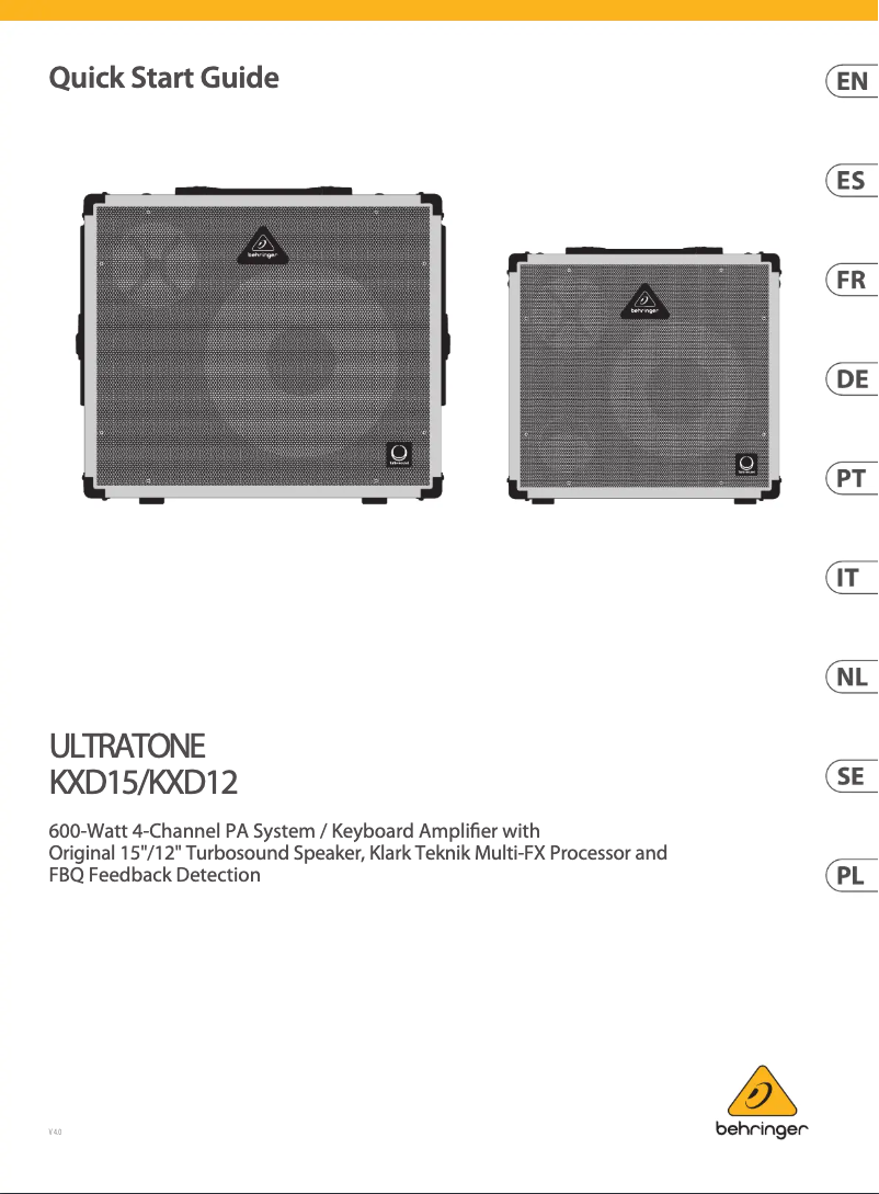 Image de la première page du manuel de l'appareil Ultratone KXD12