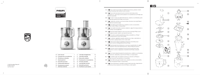Page n°1 - Manuel utilisateur Philips Viva Collection HR7520