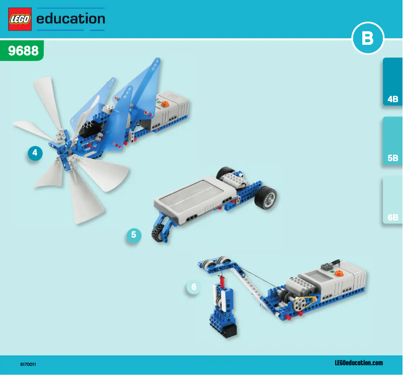 Page n°1 - Manuel utilisateur Lego 9688