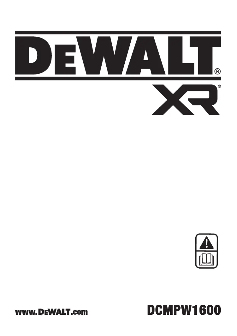 Page n°1 - Manuel utilisateur DeWalt DCMPW1600